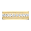 Thumbnail Image 3 of Men's Lab-Grown Diamond Milgrain-Edge Band 1 ct tw 14K Yellow Gold