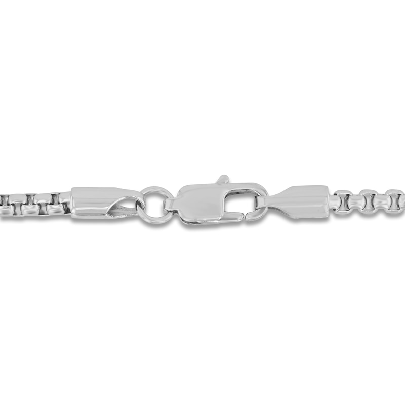 Main Image 3 of Men's Diamond Cross Necklace 1/4 ct tw Stainless Steel 24"