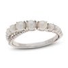 Thumbnail Image 1 of Cultured Pearl & White Topaz Crossover Ring Sterling Silver