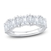 Thumbnail Image 1 of Marquise & Emerald-Cut Lab-Grown Diamond Anniversary Ring 2 ct tw 14K White Gold