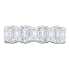 Thumbnail Image 3 of Marquise & Emerald-Cut Lab-Grown Diamond Anniversary Ring 2 ct tw 14K White Gold