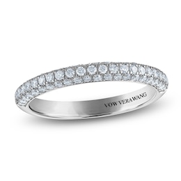 Vera Wang VOW Lab-Grown Diamond Pavé Wedding Band 1/2 ct tw 14K White Gold