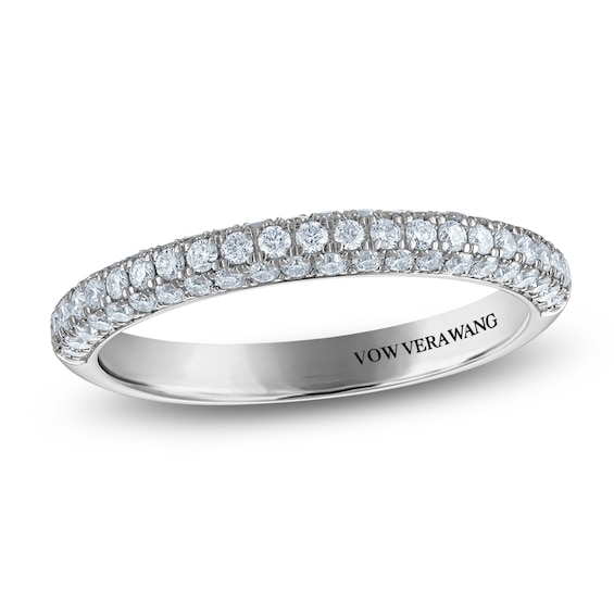 Vera Wang VOW Lab-Grown Diamond Pavé Wedding Band 1/2 ct tw 14K White Gold