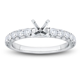 Certified Diamond Engagement Ring Setting 3/4 ct tw Platinum