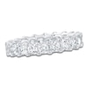 Thumbnail Image 1 of Certified Princess-Cut Diamond Eternity Band 3-3/8 to 4-1/3 ct tw Platinum