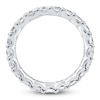 Thumbnail Image 2 of Certified Princess-Cut Diamond Eternity Band 3-3/8 to 4-1/3 ct tw Platinum