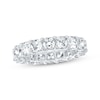 Thumbnail Image 1 of Cushion-Cut Lab-Grown Diamond Eternity Band 4-7/8 to 6 ct tw Platinum