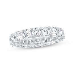 Cushion-Cut Lab-Grown Diamond Eternity Band 4-7/8 to 6 ct tw Platinum