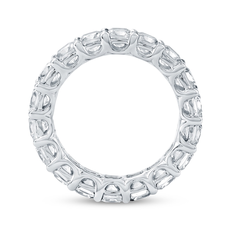 Main Image 3 of Cushion-Cut Lab-Grown Diamond Eternity Band 4-7/8 to 6 ct tw Platinum