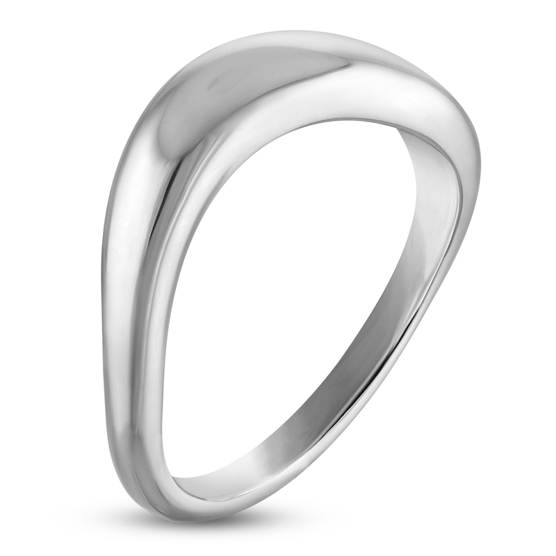 Main Image 2 of Jared Signature Large Organic Shape Fashion Ring Solid Sterling Silver 2.5mm