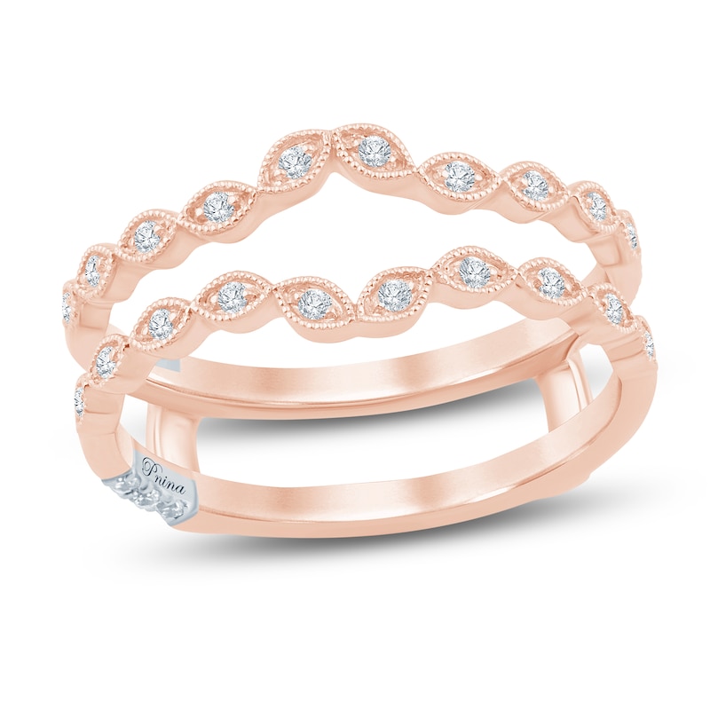 Main Image 1 of Pnina Tornai Certified Diamond Enhancer Ring 1/6 ct tw 14K Rose Gold