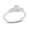 Thumbnail Image 0 of Diamond Engagement Ring 1/2 ct tw Emerald/Pear-shaped 14K White Gold