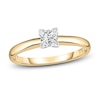 Thumbnail Image 1 of Diamond Solitaire Engagement Ring 1/5 ct tw Princess 14K Yellow Gold (I2/I)