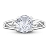 Thumbnail Image 3 of Diamond Solitaire Scroll Engagement Ring 1-1/2 ct tw Round 14K White Gold (I2/I)