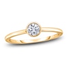 Thumbnail Image 1 of Diamond Solitaire Engagement Ring 1/2 ct tw Bezel-Set Round 14K Yellow Gold (I2/I)