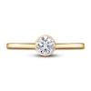 Thumbnail Image 3 of Diamond Solitaire Engagement Ring 1/2 ct tw Bezel-Set Round 14K Yellow Gold (I2/I)