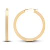 Thumbnail Image 2 of Polished Square Tube Hoop Earrings 14K Yellow Gold