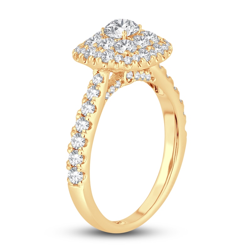 Main Image 2 of Diamond Engagement Ring 1-1/2 ct tw Round 14K Yellow Gold