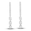 Thumbnail Image 1 of Diamond Dangle Earrings 1/2 ct tw Round 10K White Gold