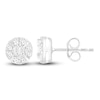 Thumbnail Image 2 of Diamond Stud Earrings 1/3 ct tw Baguette/Round 10K White Gold