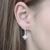 Thumbnail Image 3 of Diamond Dangle Earrings 1/2 ct tw Round 10K White Gold