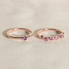 Thumbnail Image 4 of Juliette Maison Natural Pink Tourmaline & Natural Aquamarine Ring 10K Yellow Gold
