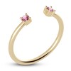Thumbnail Image 2 of Juliette Maison Natural Pink Tourmaline Cuff Ring 10K Yellow Gold