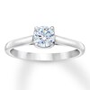 Thumbnail Image 0 of THE LEO First Light Diamond Solitaire Ring 1/2 ct 14K White Gold (I1/I)