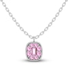 Thumbnail Image 1 of Juliette Maison Natural Pink Tourmaline Pendant Necklace 10K White Gold