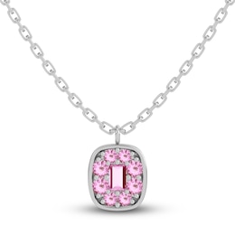 Juliette Maison Natural Pink Tourmaline Pendant Necklace 10K White Gold