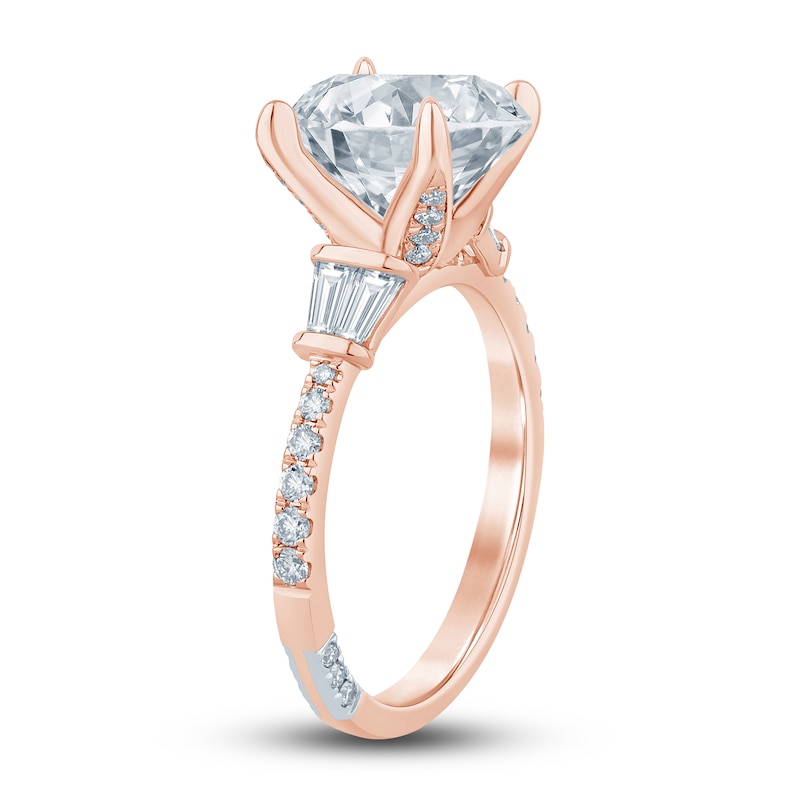 Main Image 2 of Pnina Tornai Diamond Engagement Ring 2-3/8 ct tw Baguette/Round 14K Rose Gold