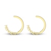 Thumbnail Image 1 of Engravable High-Polish Circle Hoop Earrings Yellow Gold-Plated Sterling Silver 43mm