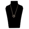 Thumbnail Image 2 of Diamond Circle Necklace 1/2 ct tw Round 14K Yellow Gold 18"