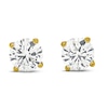 Thumbnail Image 1 of Lab-Grown Diamond Solitaire Stud Earrings 1 1/4 ct tw Round 14K Yellow Gold (SI2/F)