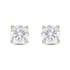 Thumbnail Image 2 of Lab-Grown Diamond Solitaire Stud Earrings 1 ct tw Round 14K Yellow Gold (SI2/F)