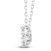 Thumbnail Image 2 of Diamond Pendant Necklace 1/2 ct tw Oval/Pear 14K White Gold 18"