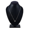 Thumbnail Image 4 of Diamond Pendant Necklace 1/2 ct tw Oval/Pear 14K White Gold 18"