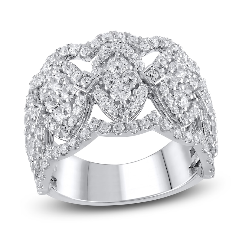Main Image 1 of Diamond Ring 2 ct tw Round 14K White Gold