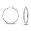 Thumbnail Image 1 of High-Polish Hoop Earrings 14K White Gold 45.0mm