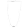 Thumbnail Image 2 of Solid Diamond-Cut Beaded Chain Necklace 14K White Gold 20" 1.1mm