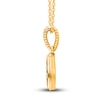 Thumbnail Image 2 of Kallati Diamond Necklace 1/4 ct tw Round 14K Yellow Gold 18"