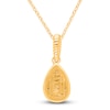 Thumbnail Image 3 of Kallati Diamond Necklace 1/4 ct tw Round 14K Yellow Gold 18"