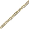 Thumbnail Image 2 of Semi-Solid Pave Curb Chain Bracelet 14K Yellow Gold 8.5" 7.8mm