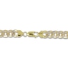 Thumbnail Image 3 of Semi-Solid Pave Curb Chain Bracelet 14K Yellow Gold 8.5" 7.8mm