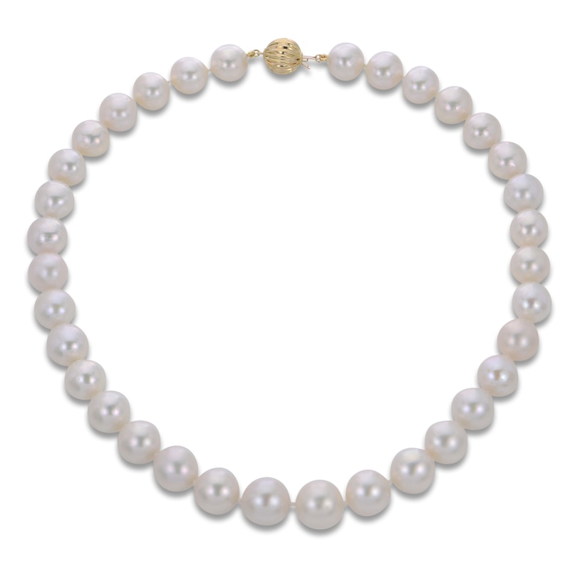 Main Image 1 of Freshwater Cultured Pearl Necklace 14K Yellow Gold 18"