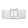 Thumbnail Image 1 of Emerald-Cut Lab-Created Diamond Ring 2 ct tw 14K White Gold