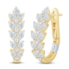 Thumbnail Image 2 of Pnina Tornai Pear-Shaped & Round Diamond Hoop Earrings 1-1/2 ct tw 14K Yellow Gold