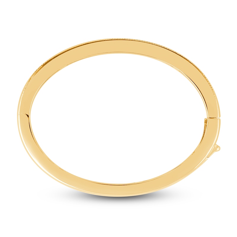 Children's Solid Bangle Bracelet 18K Yellow Gold 4mm