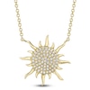 Thumbnail Image 1 of Shy Creation Diamond Sun Necklace 1/8 ct tw 14K Yellow Gold 18" SC55019149