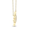 Thumbnail Image 2 of Shy Creation Diamond Sun Necklace 1/8 ct tw 14K Yellow Gold 18" SC55019149